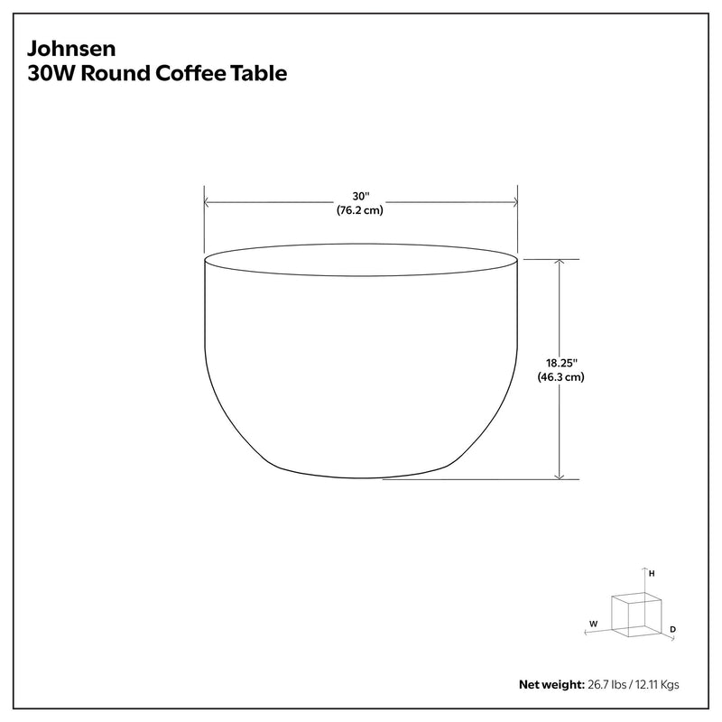 Johnsen - Handcrafted Metal Coffee Table
