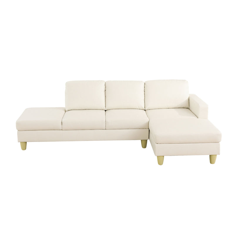 L - Shaped Sectional Sofa With Chaise & Ottoman