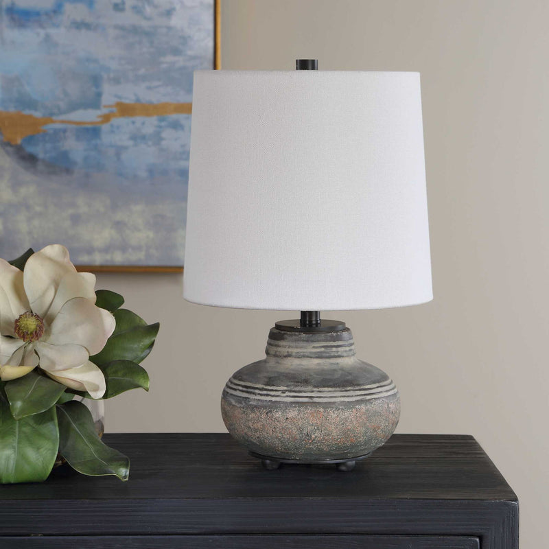 Wester - Ceramic Table Lamp - Brown,Gray