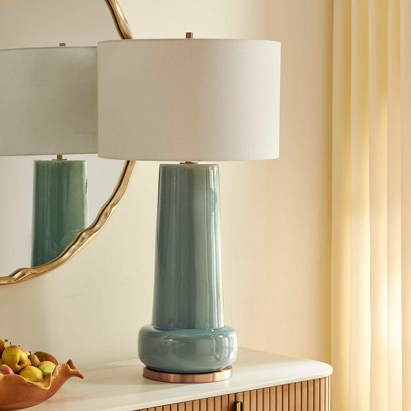 Claudin - Table Lamp - Aqua Blue