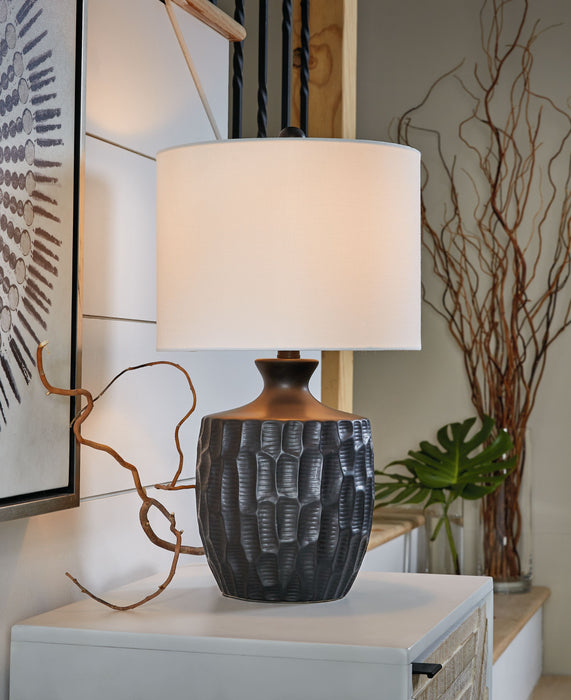 Ellisley - Black - Ceramic Table Lamp