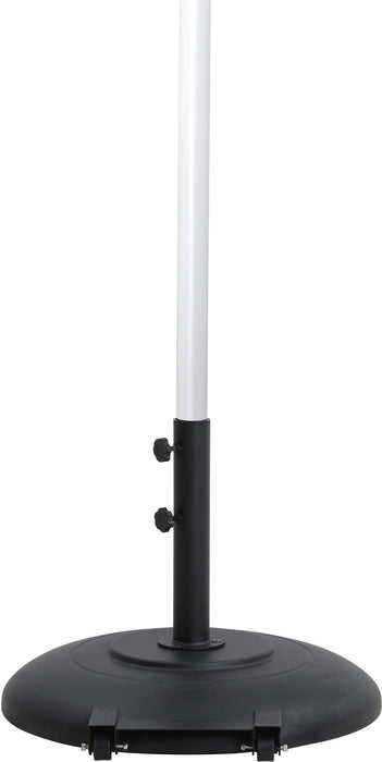 Fiji - Aluminum Patio Umbrella With Round Black And White Base