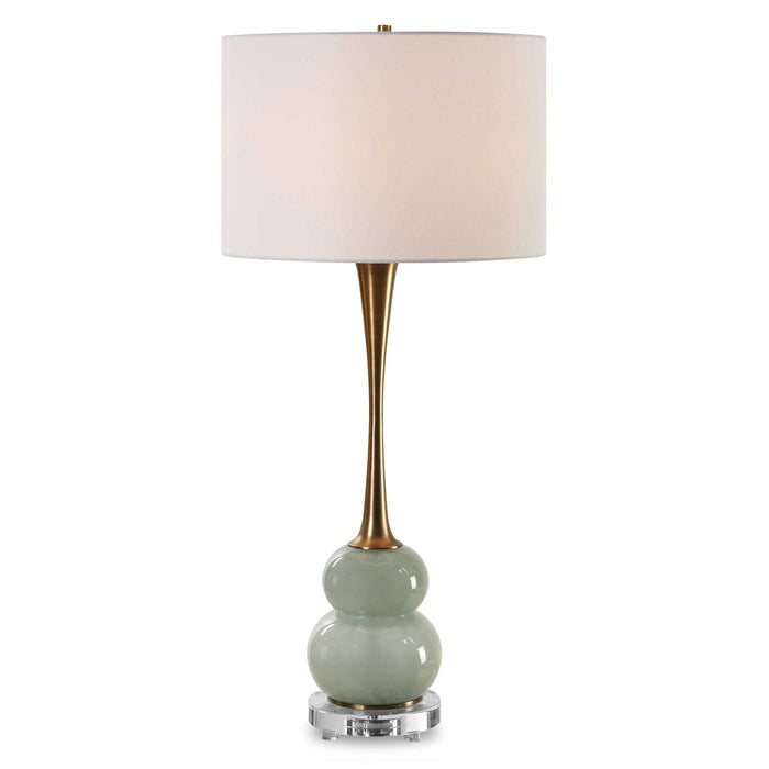 Sanctuary - Green Gray Table Lamp
