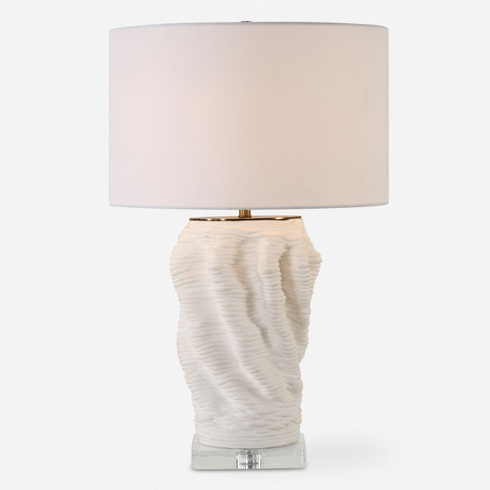 Stratified - White Table Lamp