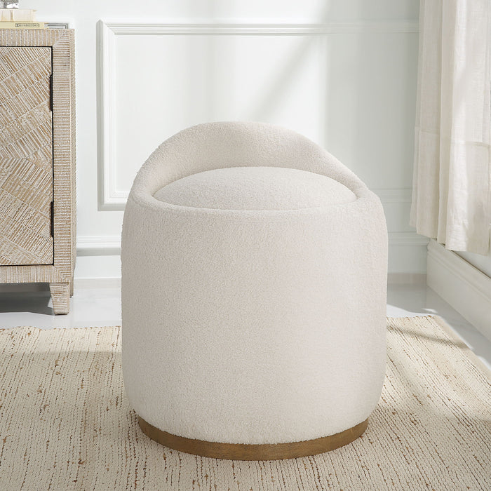 Swirl - Swivel Sheepskin Ottoman