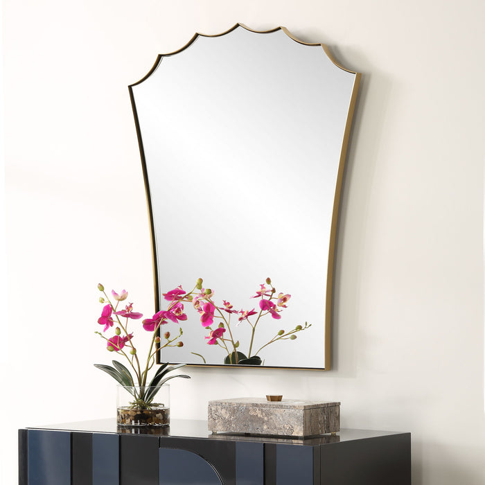 Monarch - Scalloped Arched Vanity Mirror