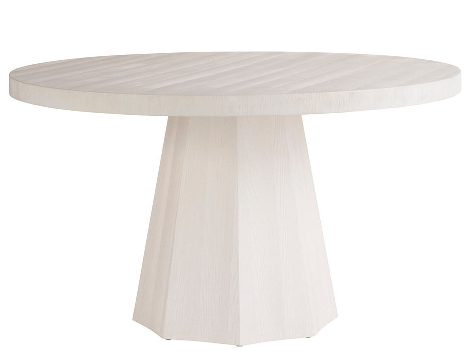 Weekender Coastal Living Home / Mackinaw - Round Dining Table - Pearl Silver