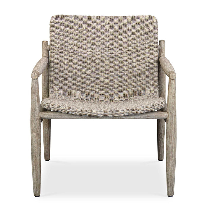 Sumba - Wicker Outdoor Lounge Chair - Gray