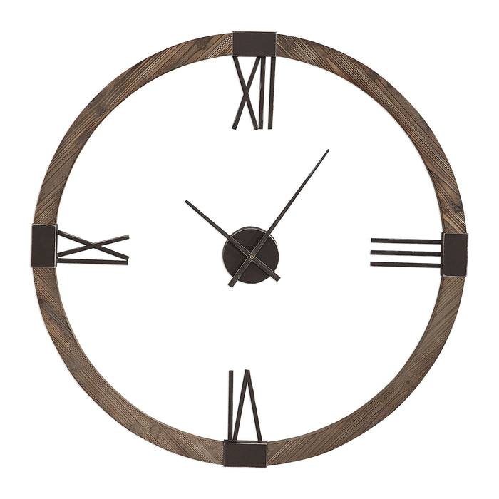 Marcelo - Modern Wall Clock - Light Brown