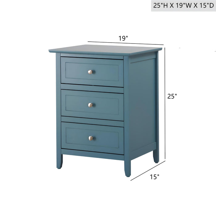 Daniel - 3 Drawer Nightstand