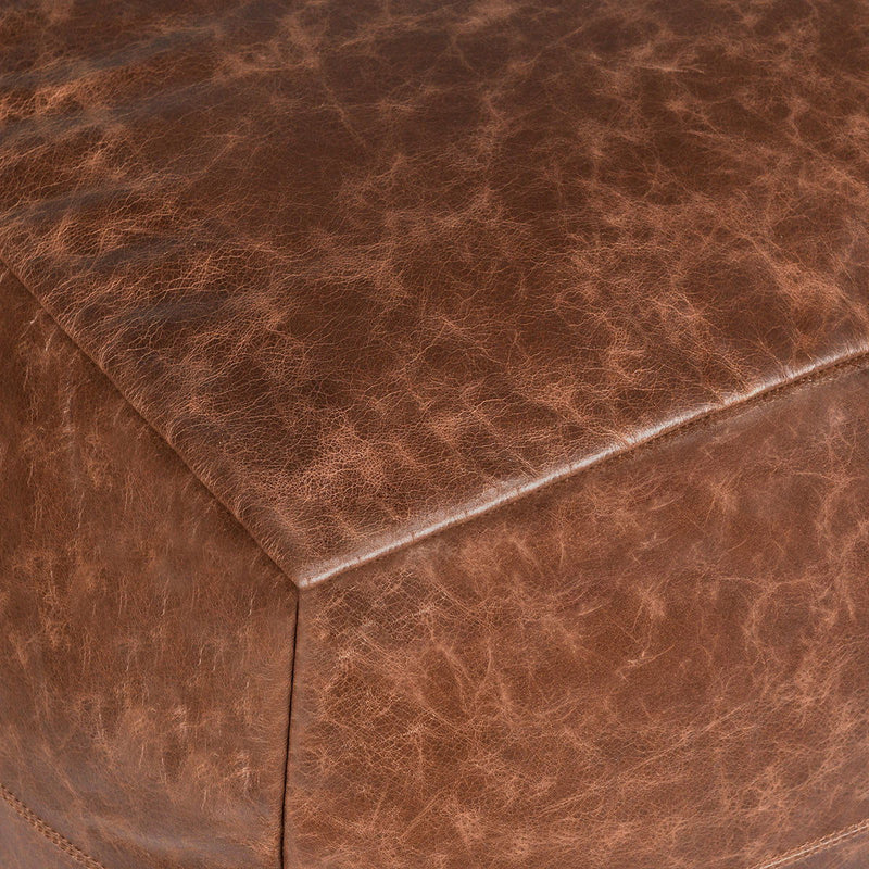 Kona - Leather Pouf