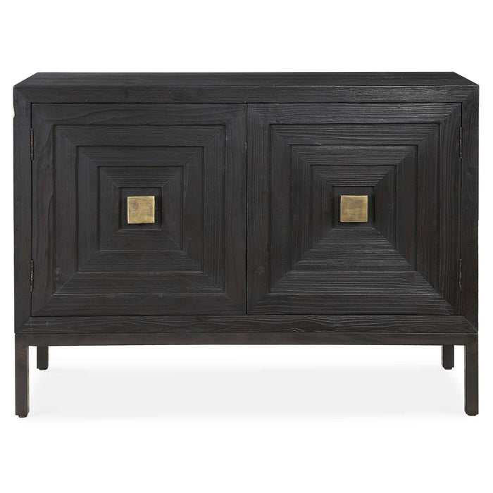 Aiken - 2 Door Cabinet - Dark Walnut