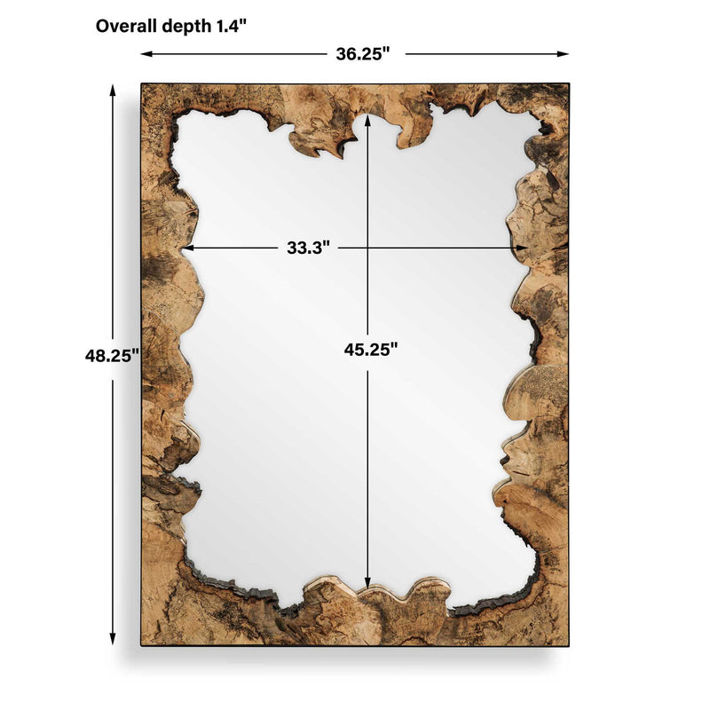 Abraham - Wood Mirror - Woodtone