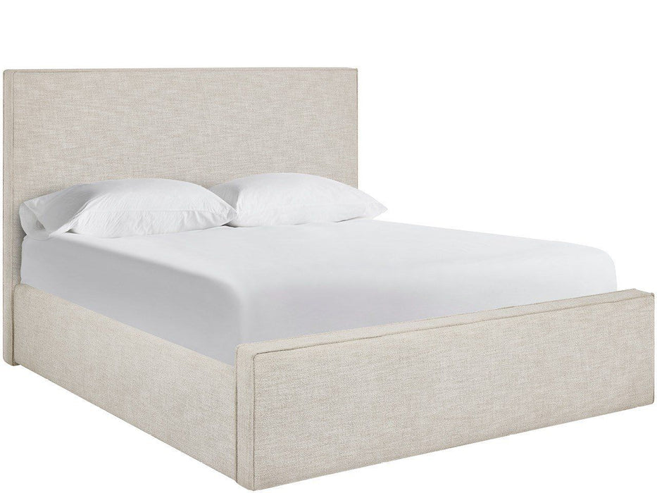 Oasis - Upholstered King Bed - White / Beige