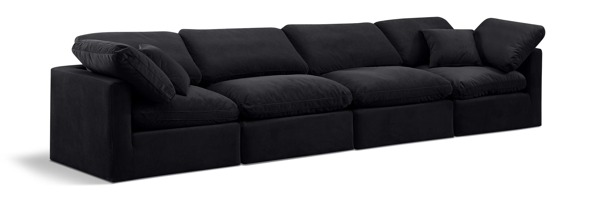 Indulge - Velvet 4 Seat Modular Sofa