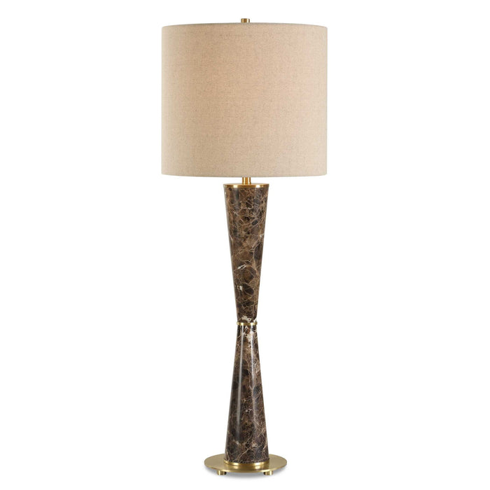 Jameson - Marble Cones Table Lamp - Brown