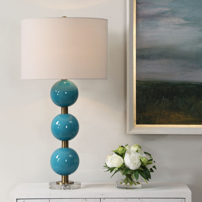 Palawan - Blue Glaze Table Lamp