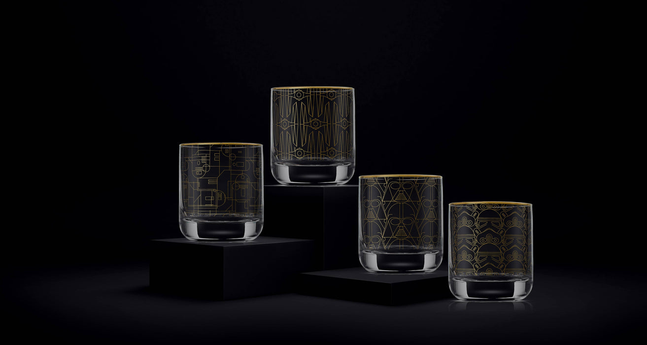 Star Wars™ Deco Drinking Glasses | Set of 4- LIMITED EDITION