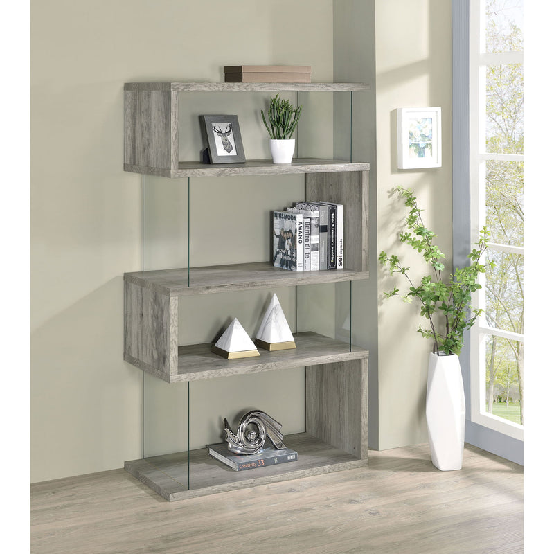 Elias - 4 Shelf Bookshelf With Zigzag Design