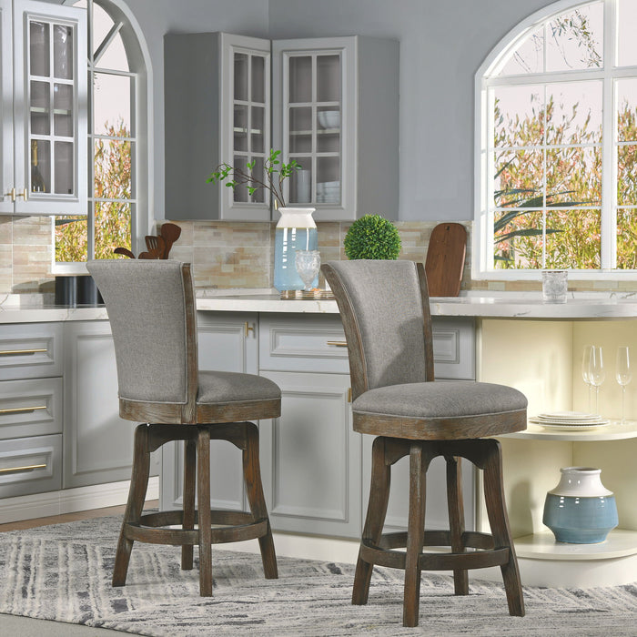 Henry - Armless Swivel Counter Height Bar Stool