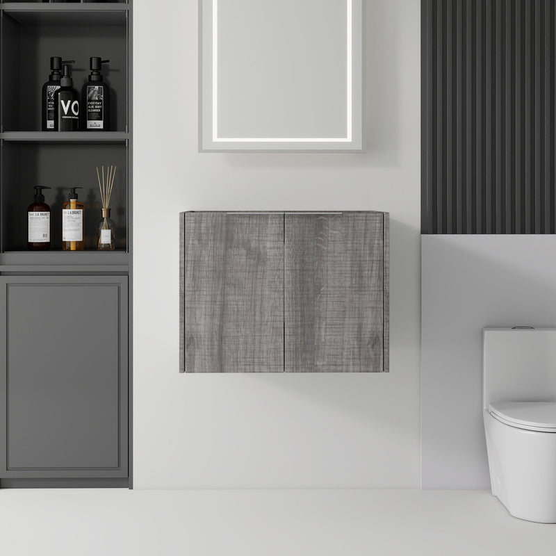 Floating Bathroom Vanity Cabinet With Soft Close Double Doors, Spacious Interior Storage, Wall Mounted, Cabinet Only