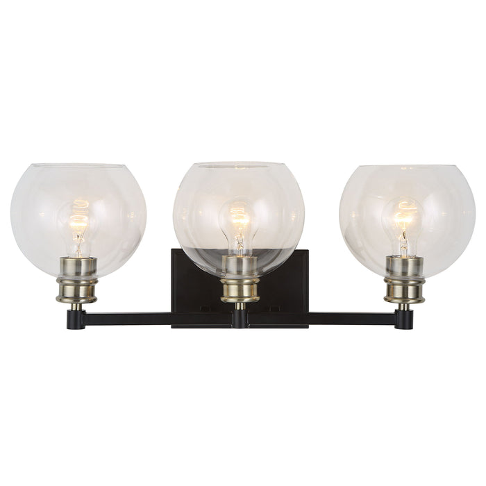 Kent - Edison 3 Light Vanity - Black