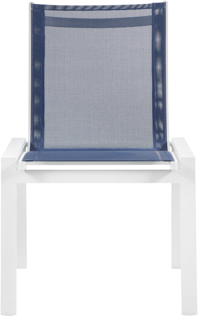 Nizuc - Outdoor Patio Dining Chair With White Frame (Set of 2)