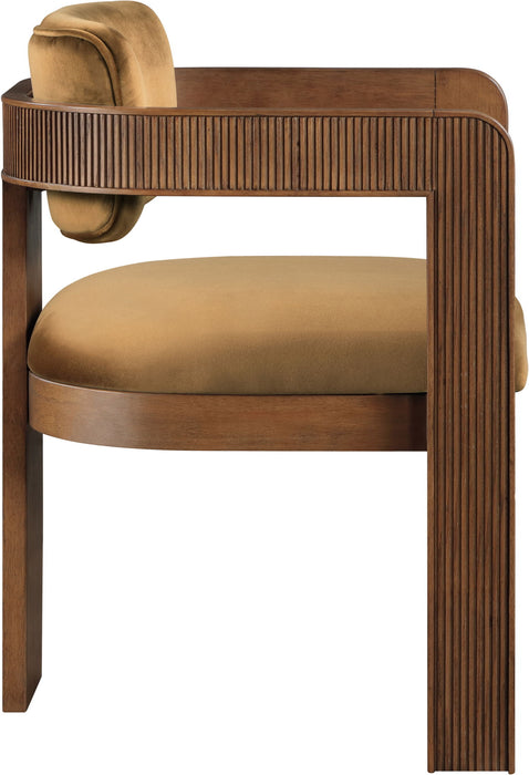 Sacha - Velvet Dining Chair With Brown Base (Set of 2)