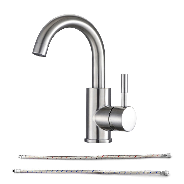 Modern Bathroom Faucet Single Hole Single Handle