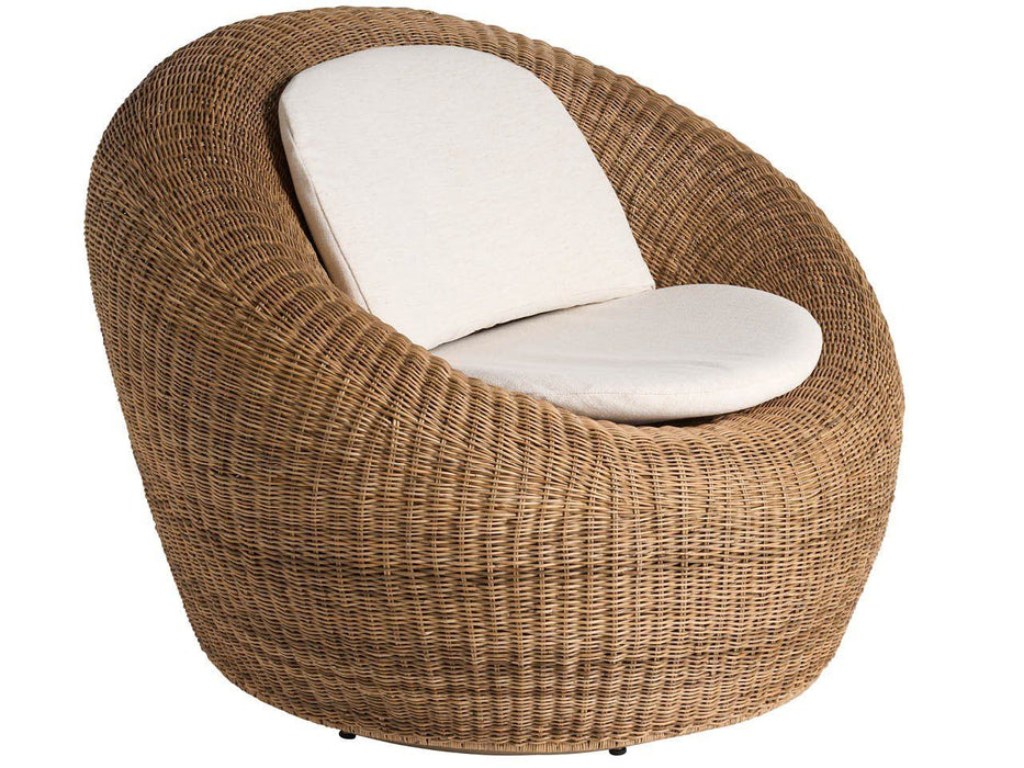 Oasis - Pod Swivel Chair - Light Brown / Beige