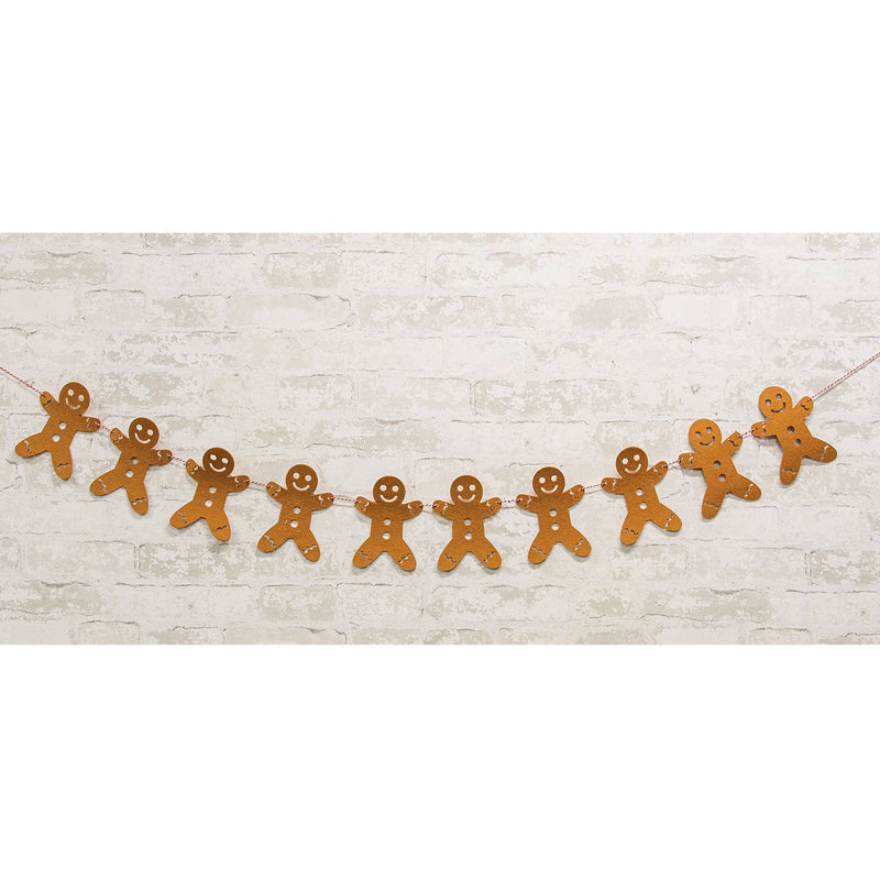 Gingerbread Felted Garland