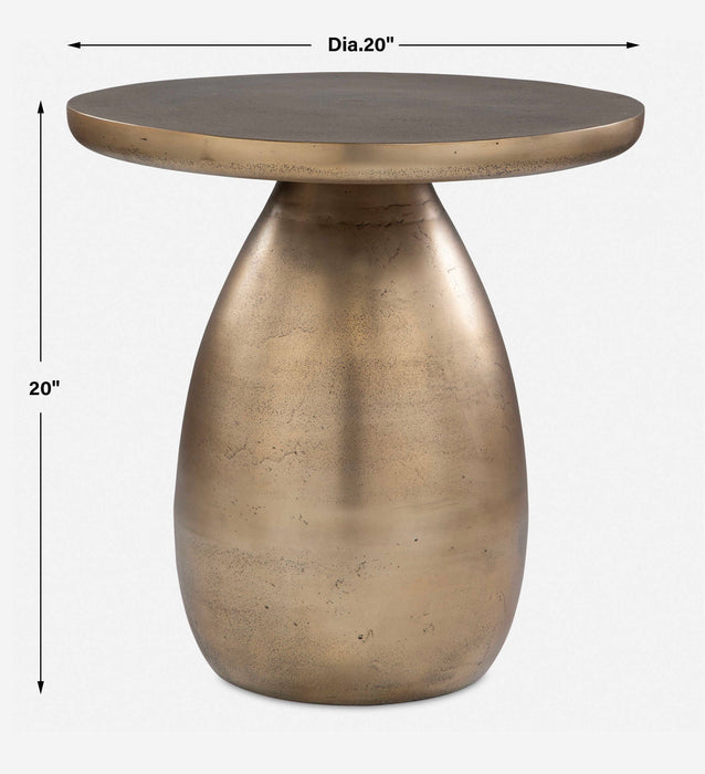 Antigua - Antique Side Table - Brass