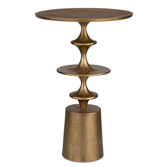 Flight - Accent Table - Brass