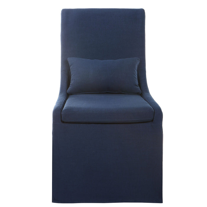 Coley - Armless Chair - Blue