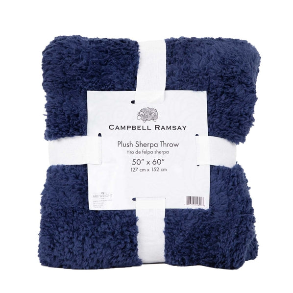 Plush Sherpa Throw Blanket | 50x60