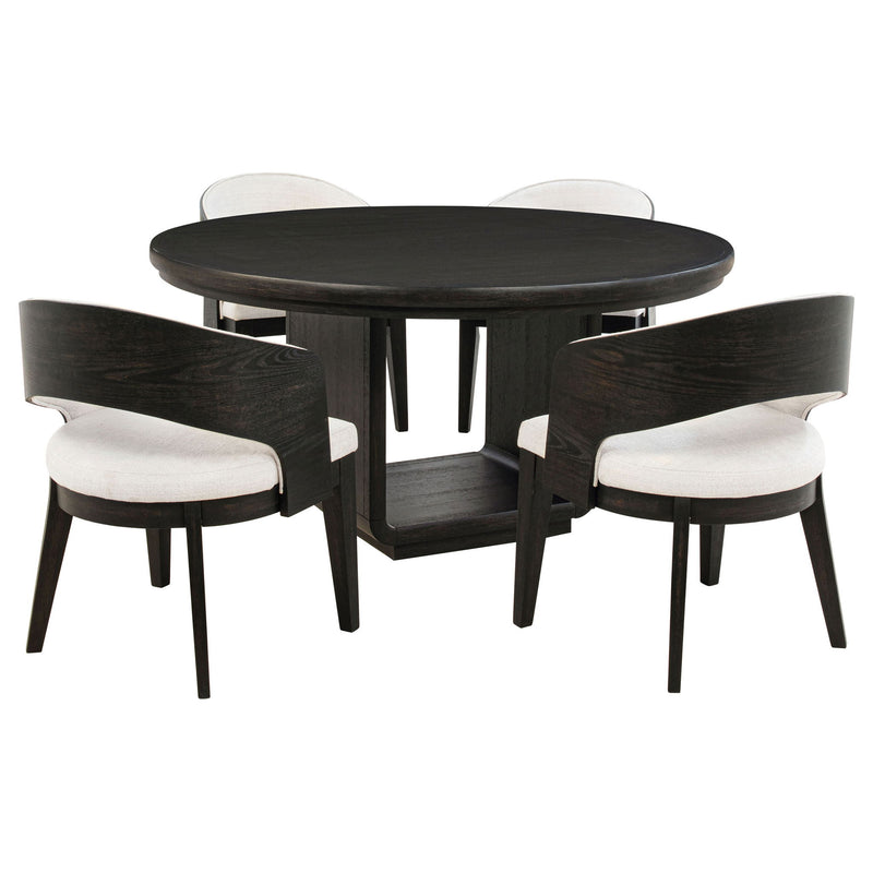 Bangor - Round Dining Table Set With Arm Chairs