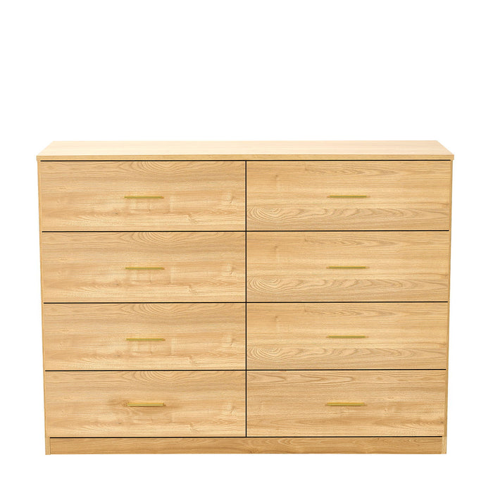 Modern Drawer Dresser For Bedroom, Ample Storage Wide Chest Of Drawers