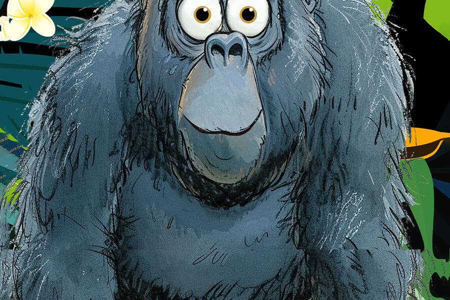 Gentle Giant - Zoo Ape Chimpanzee Monkey Souvenir Puzzle