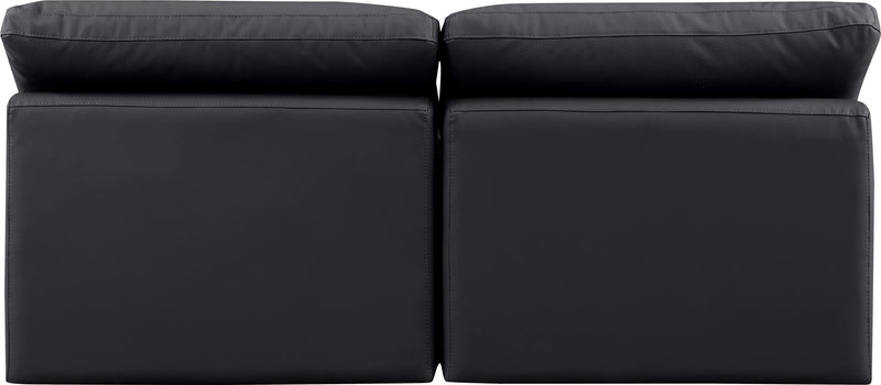 Indulge - Faux Leather 2 Seat Modular Armless Sofa