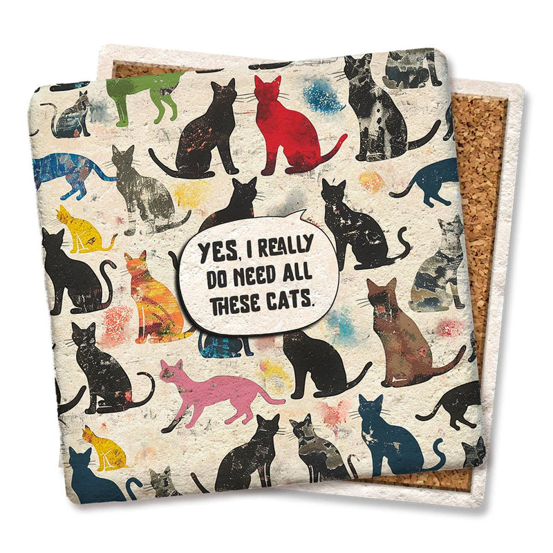 Coaster - Yes I Really Do Need All These Dogs Colorful