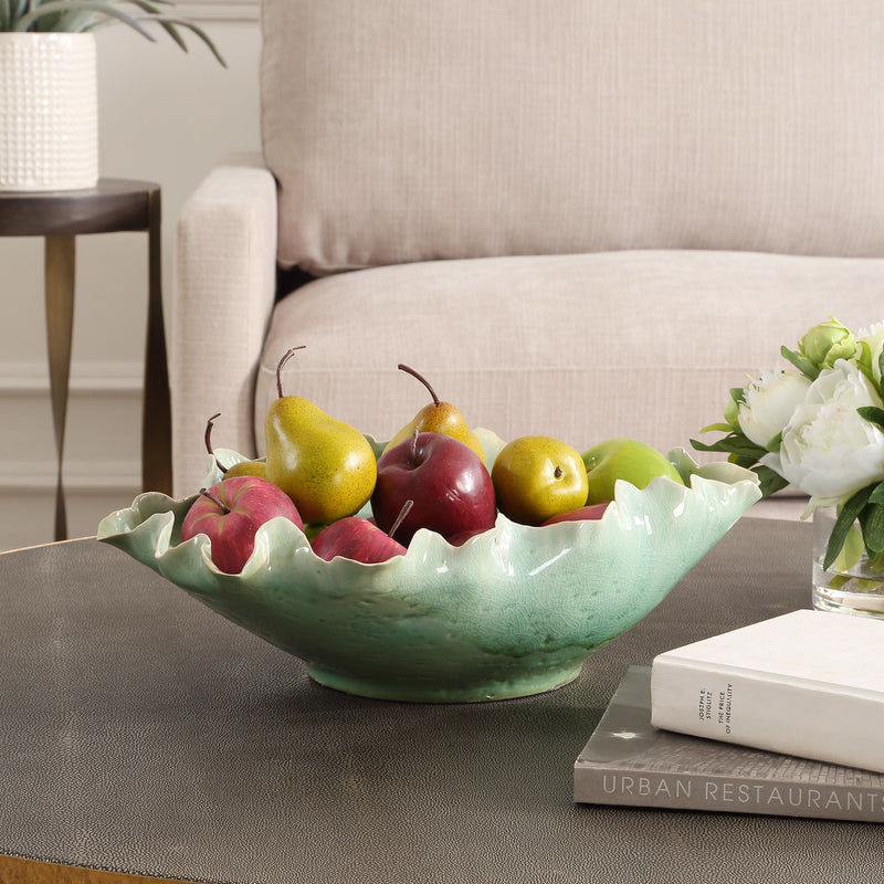 Lila - Glass Bowl - Green