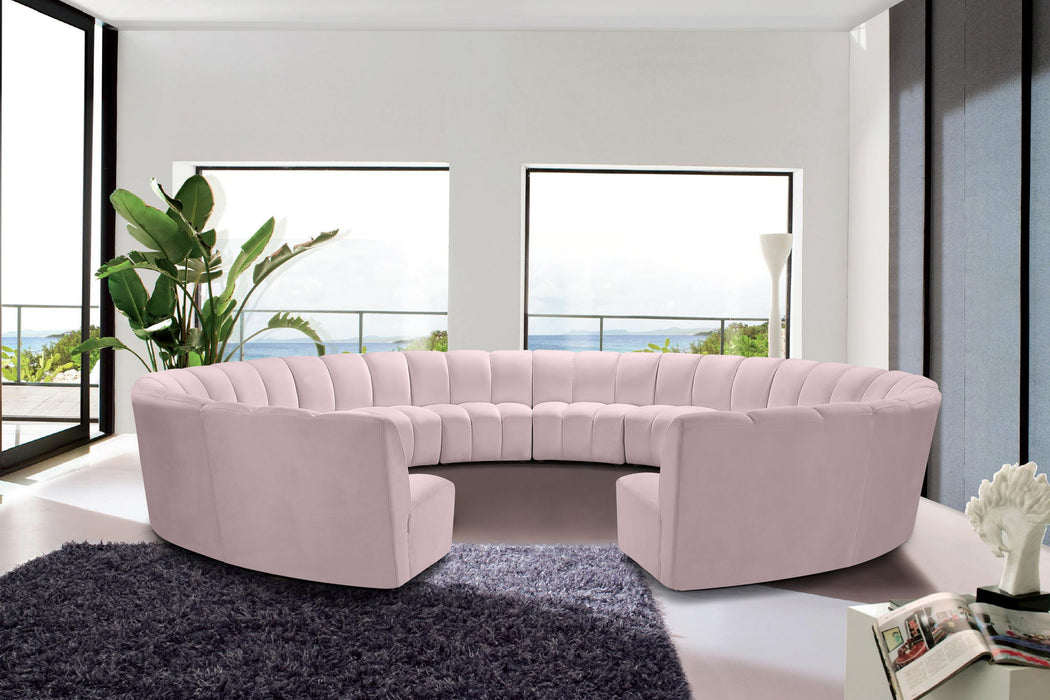 Infinity - 12 Piece Velvet Modular Sectional