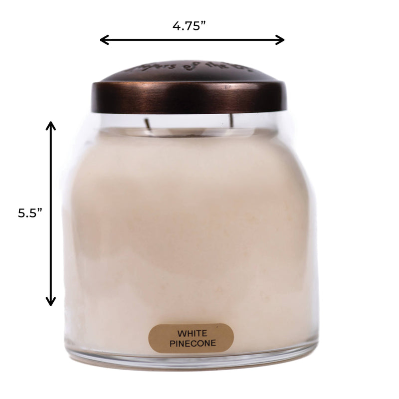 White Pinecone – 34oz Winter Holiday Scented Jar Candle