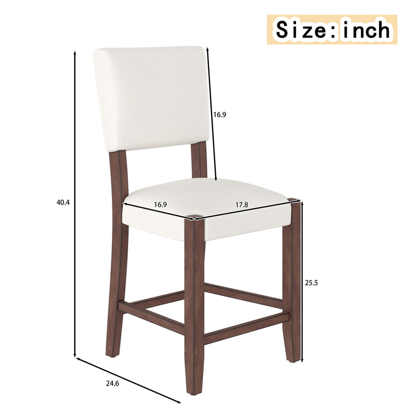 Mid Century Modern Bar Stools, Upholstered Counter Chairs