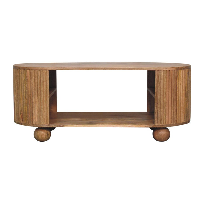 Soba - Ball Open Coffee Table - Oak