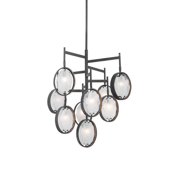 Maxin - 9 Light Chandelier - Dark Bronze