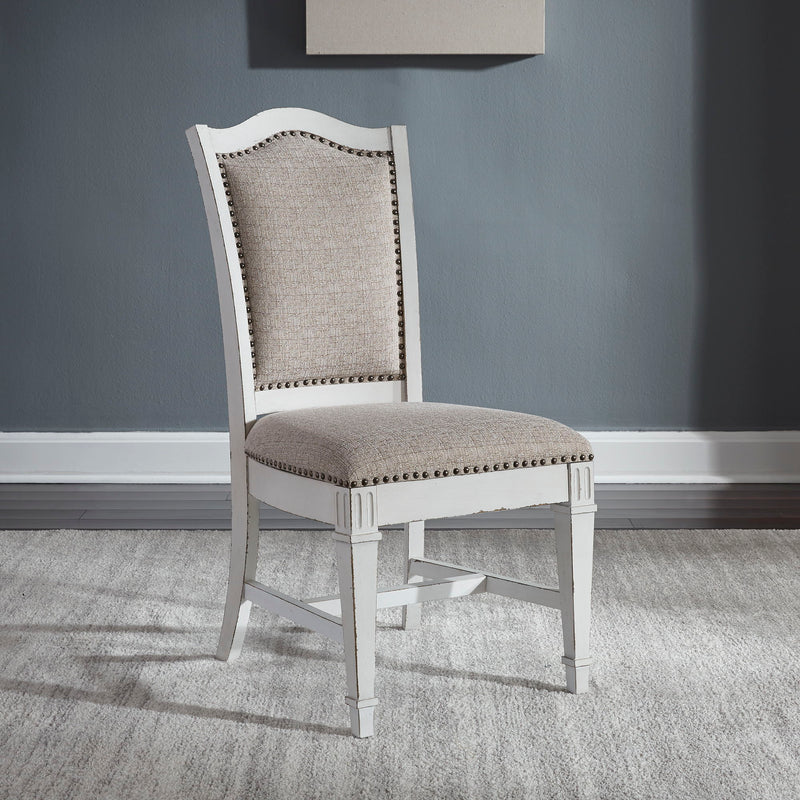 Abbey Park - Upholstered Side Chair - Antique White
