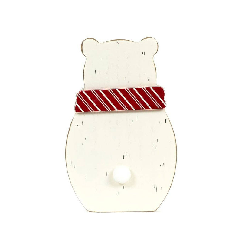 chunky wood shape (POLAR BEAR) Christmas Decor