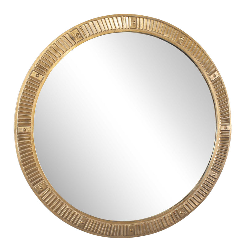 Heart Of Gold - Round Mirror - Brass / Gold