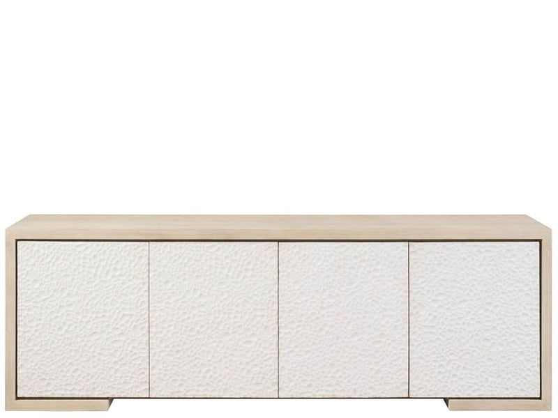 Modern - Aurora Credenza - White / Light Brown